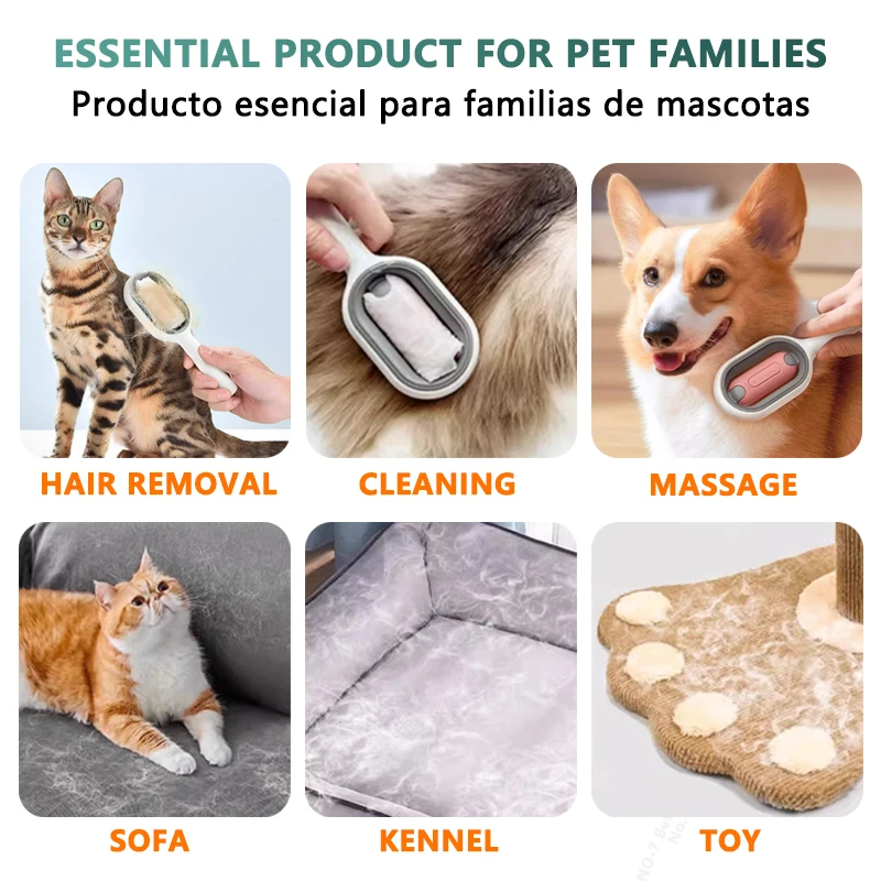 3-in-1 Cat Grooming Brush with Water Feature - Bits of Joy
