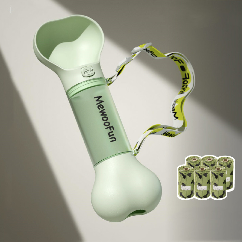 Dog & Cat Water Bottle with Poop Bag - Bits of Joy