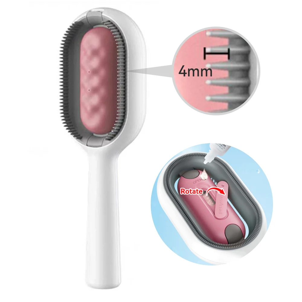 3-in-1 Cat Grooming Brush with Water Feature - Bits of Joy