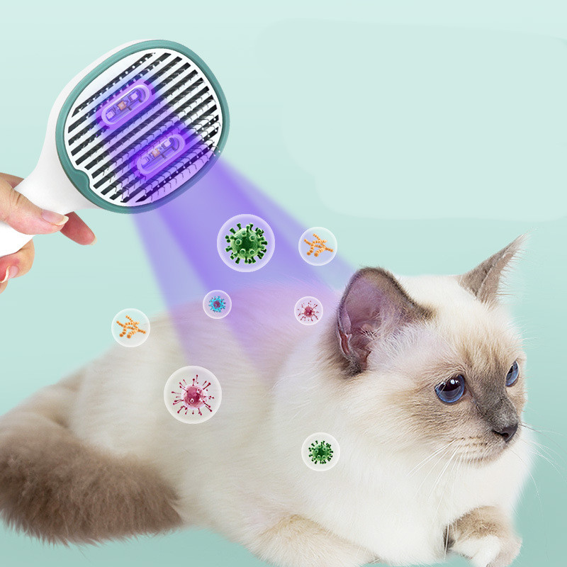 UVC Sterilizing Pet Hair Comb for Cats and Dogs