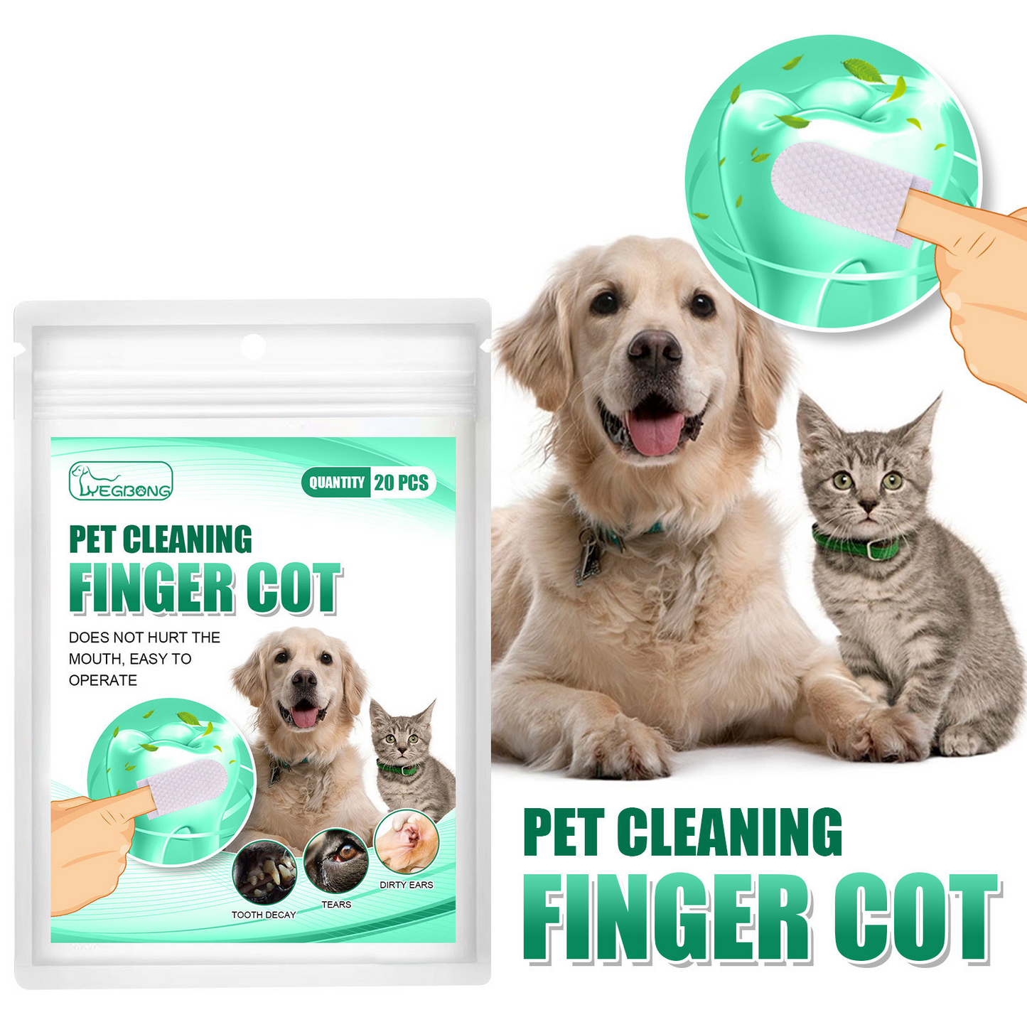 PearlyPaws Dental Care Wipes