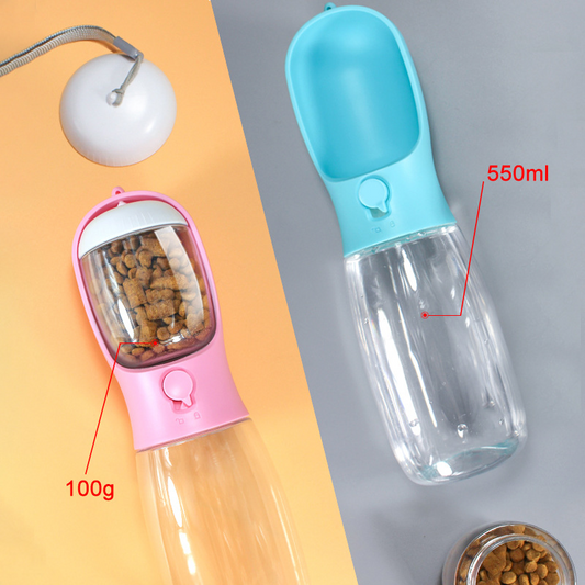 Portable Pet Travel Bottle 2-in-1 - Bits of Joy